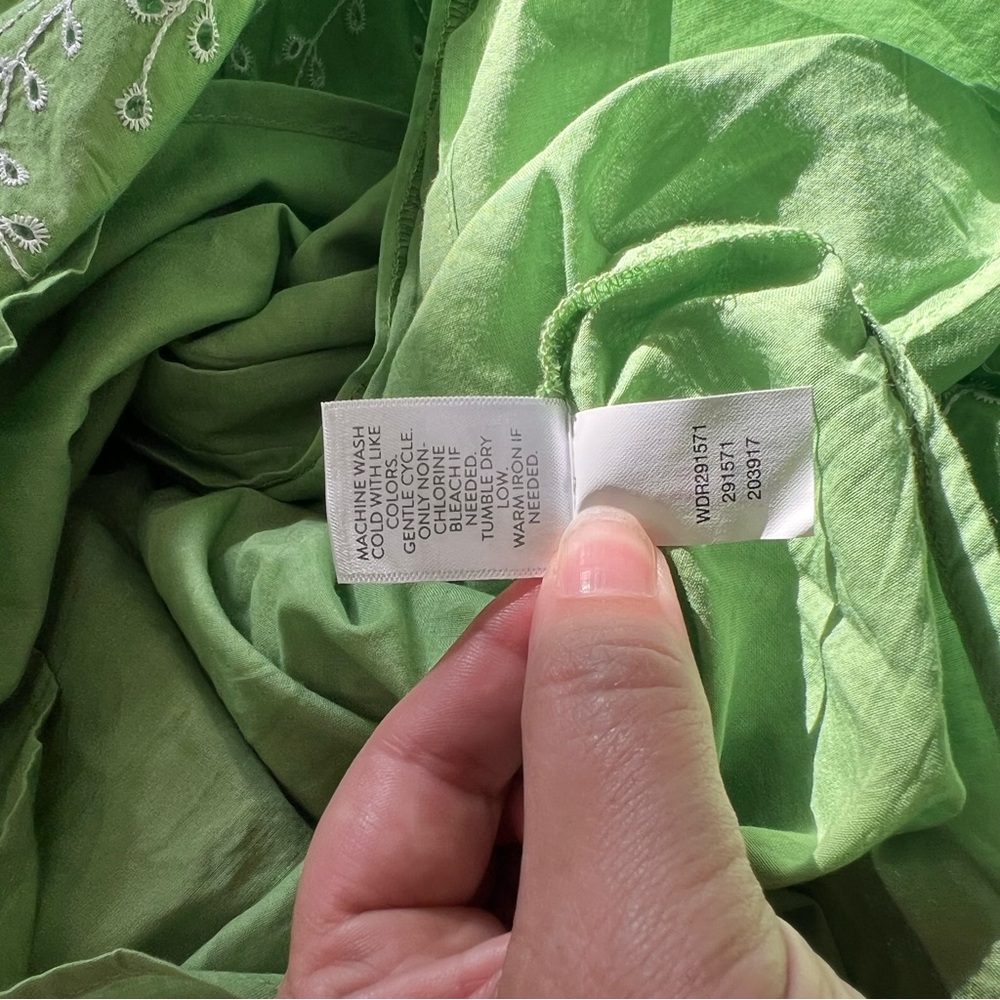 J. Jill sleeveless tiered women’s maxi dress in snap pea SZ XL - Picture 11 of 12